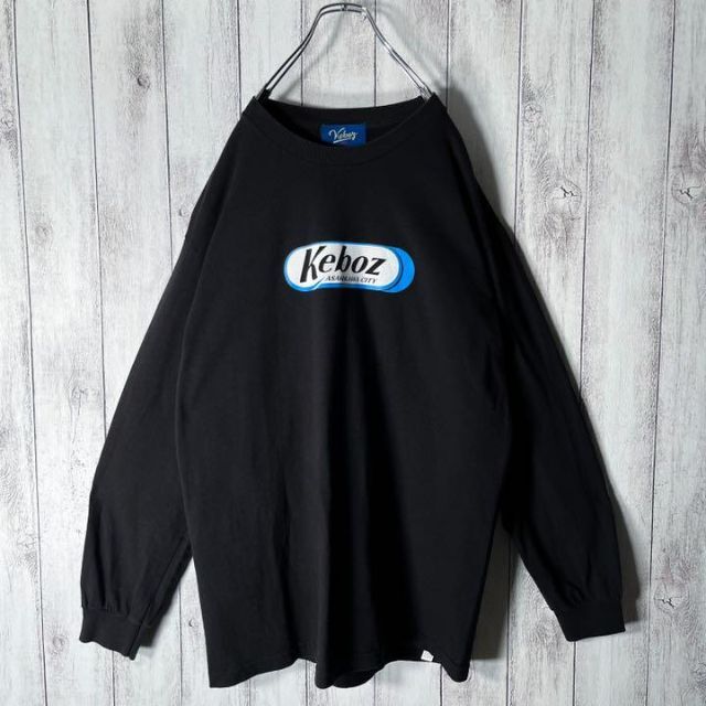【人気モデル XL相当】ケボズ Keboz ビッグロゴ ロンT コムドットゆうた メンズのトップス(Tシャツ/カットソー(七分/長袖))の商品写真