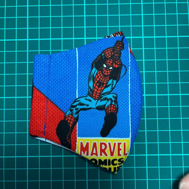 MARVEL(マーベル)の205、スパイダーマン　マーベルキッズインナーマスク　ハンドメイド　幼児 ハンドメイドのキッズ/ベビー(外出用品)の商品写真