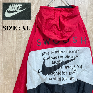 ナイキ(NIKE)の☆人気！☆【NIKE】ナイロンジャケット　XLサイズ　ビッグスウッシュ(ナイロンジャケット)