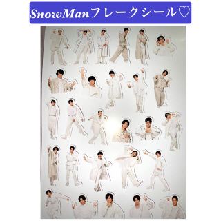 SnowMan はがせる フレークシール 耐水透明フィルム(アイドルグッズ)