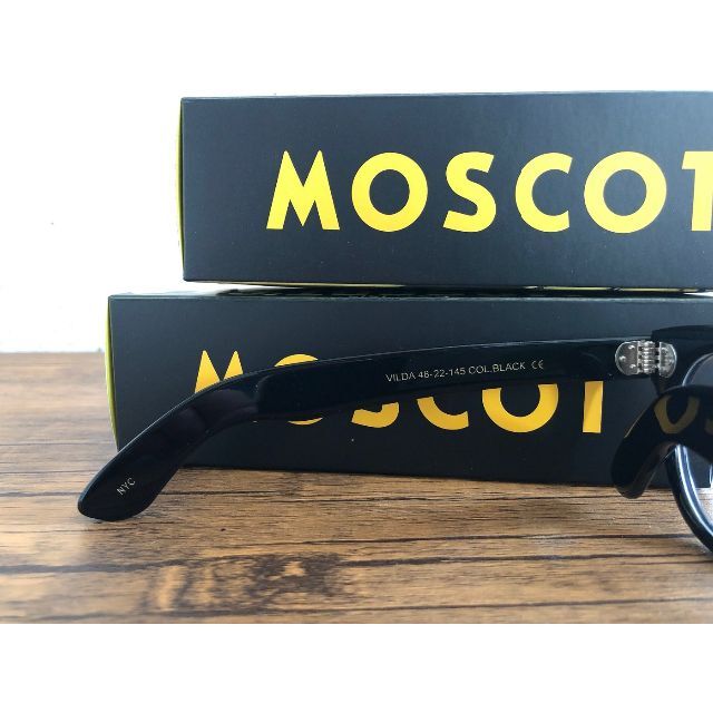 MOSCOT VILDA ヴィルダ BLACK 48 FAT TEMPLE