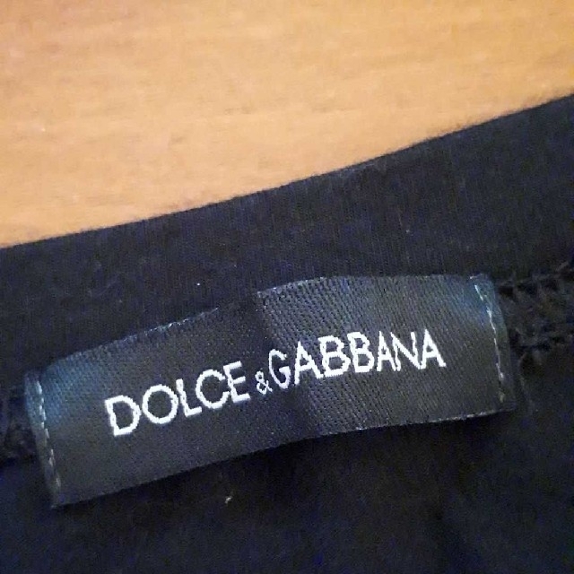 DOLCE&GABBANA(ドルチェアンドガッバーナ)のDOLCE&GABBANA スタッズ ロゴ カットソー ITALY製 レディースのトップス(カットソー(長袖/七分))の商品写真