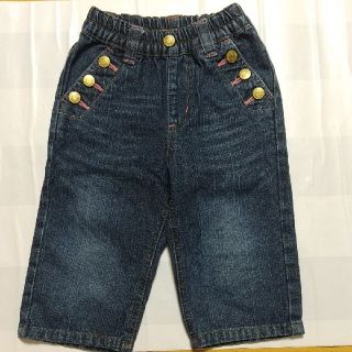 クロップドパンツ デニム 95 ベビー キッズ(パンツ/スパッツ)