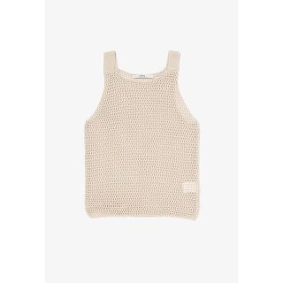 フミカウチダ(FUMIKA_UCHIDA)のpelleq ペレック mesh cotton knit top(タンクトップ)