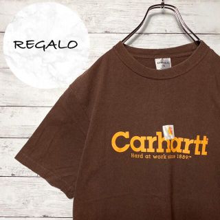 カーハート(carhartt)の【アースカラー 】carhartt⭐︎プリントデカロゴブラウンTシャツ(Tシャツ/カットソー(半袖/袖なし))