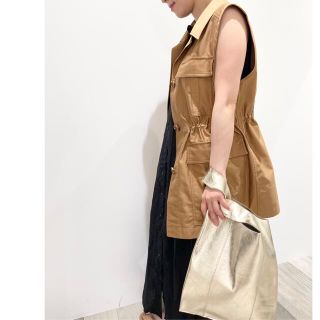 Noble - スーピマコットンサテンサファリベストの通販 by yu