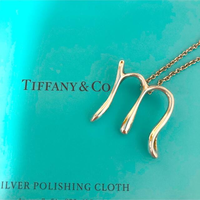 希少TIFFANY&Co. ティファニーイニシャルm イニシャルネックレス 格安