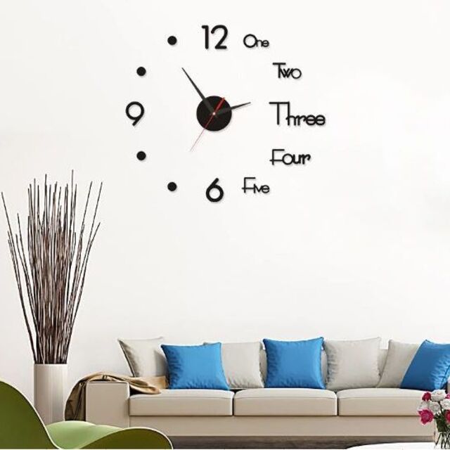 DIY　自作組立部品セット　大きな壁時計　DIY Wall Clock Kit インテリア/住まい/日用品のインテリア小物(その他)の商品写真