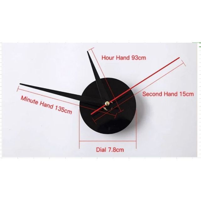 DIY　自作組立部品セット　大きな壁時計　DIY Wall Clock Kit インテリア/住まい/日用品のインテリア小物(その他)の商品写真