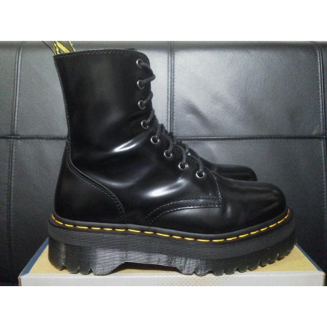 Dr.Martens SINCLAIR UK4 黒 厚底 8ホール JADON