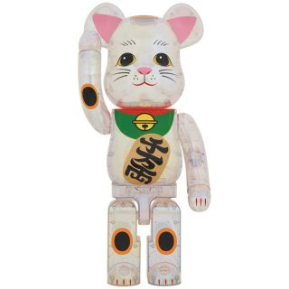 ベアブリック(BE@RBRICK)の【未開封新品】BE@RBRICK 招き猫 透明メッキ 1000％(その他)