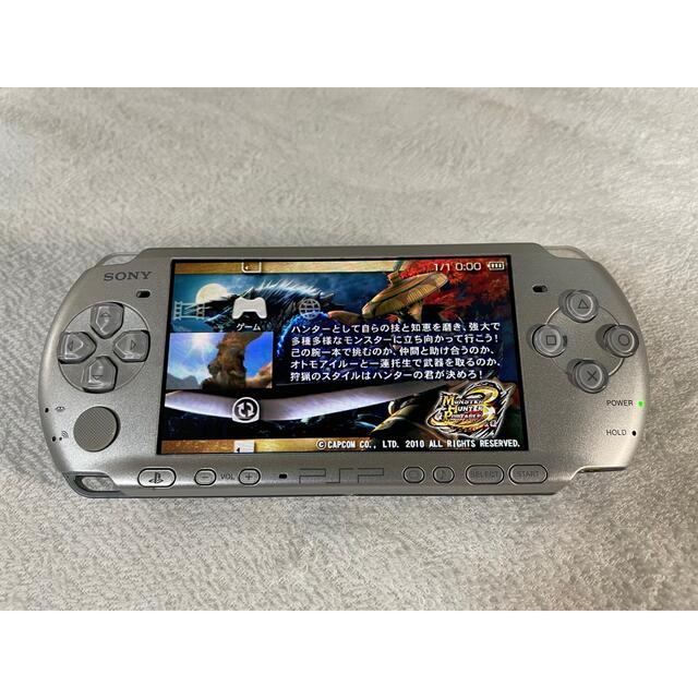 良品　PSP-3000  ミスティックシルバー 5