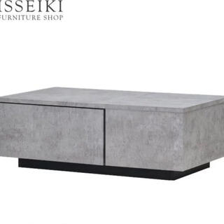 ISSEIKI センターテーブル　ローテーブル　リビング　コンクリート　グレー(ローテーブル)