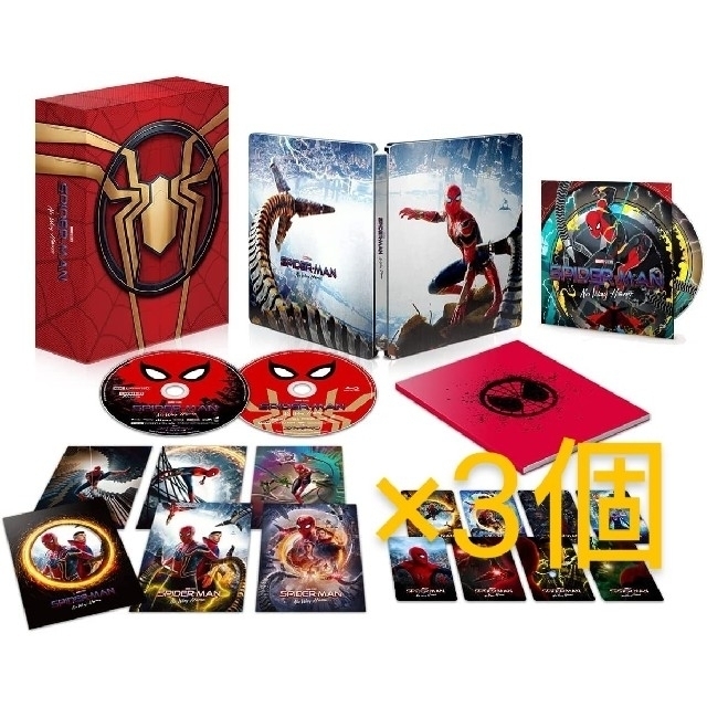 MARVEL(マーベル)の5個セット スパイダーマン：ノー・ウェイ・ホーム　日本限定スチールブック エンタメ/ホビーのDVD/ブルーレイ(外国映画)の商品写真