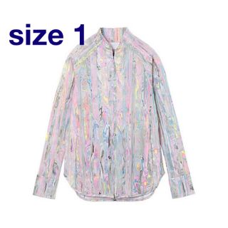 マメ(mame)のマメMarble Print Long Sleeve Zip Rashguard(パーカー)