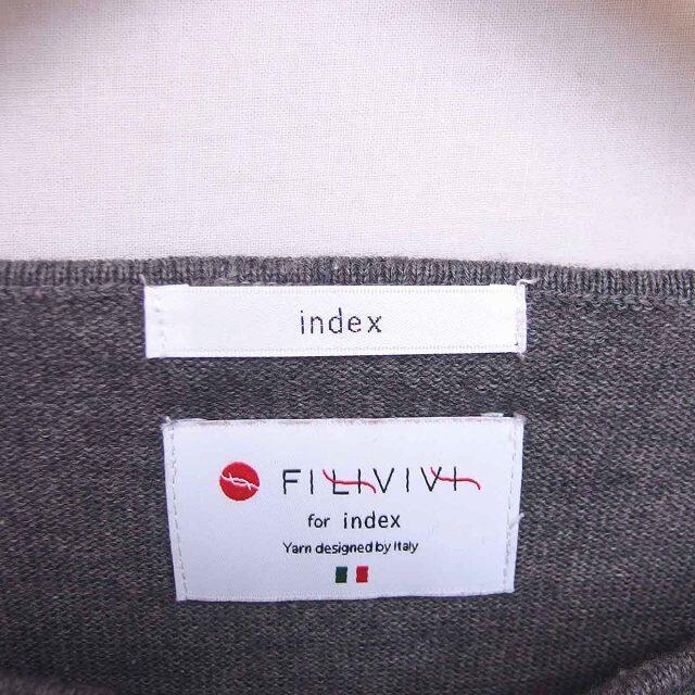 INDEX(インデックス)のインデックス INDEX ニット セーター キーネック 無地 シンプル ウール混 エンタメ/ホビーのコスプレ(その他)の商品写真