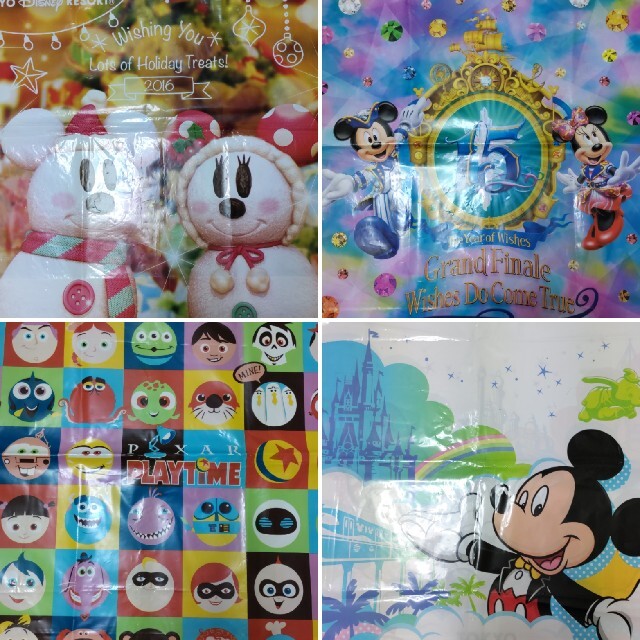 Disney(ディズニー)の☆ ディズニー ショッパー ᒪᒪ６枚 ☆ レディースのバッグ(ショップ袋)の商品写真