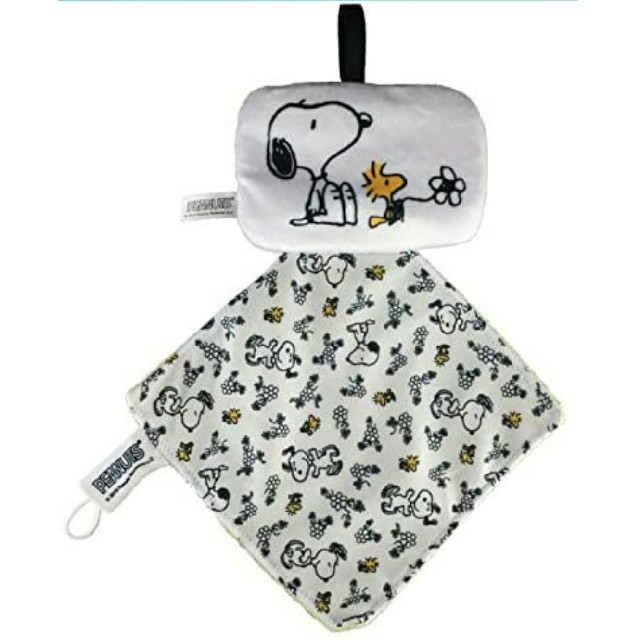 SNOOPY(スヌーピー)のスヌーピー おしゃぶりクリップ 新品 カシャカシャマスコット マルチ ベビー キッズ/ベビー/マタニティの外出/移動用品(ベビーホルダー)の商品写真