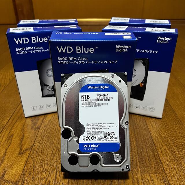 WESTERN DIGITAL HDD 6TB x 6台 [36TB]