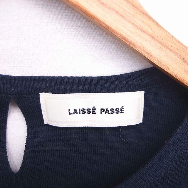 LAISSE PASSE(レッセパッセ)のレッセパッセ LAISSE PASSE ニット セーター 丸首 フレア ビーズ装 エンタメ/ホビーのコスプレ(その他)の商品写真