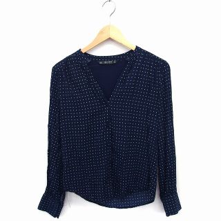 ザラ(ZARA)のザラ ベーシック ZARA BASIC 四角ドット シャツ ブラウス オープンネ(その他)