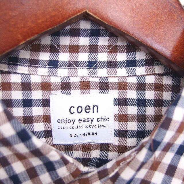 coen(コーエン)のコーエン coen シャツ カジュアル チェック ステンカラー 刺繍 ワンポイン エンタメ/ホビーのコスプレ(その他)の商品写真
