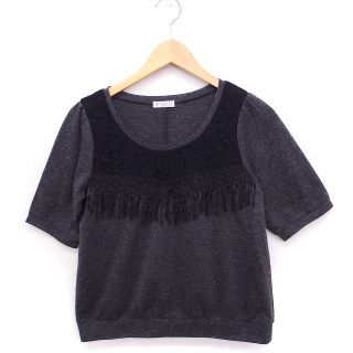 アクシーズファム(axes femme)のアクシーズファム axes femme カットソー Tシャツ レース フリンジ(その他)