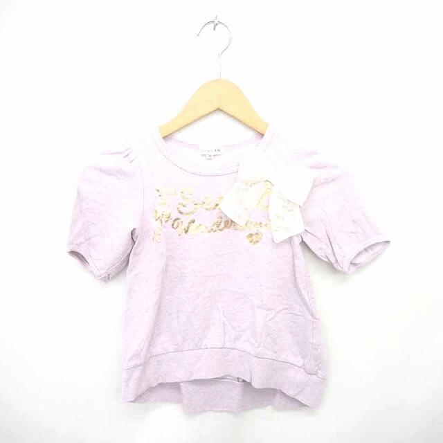 anyFAM(エニィファム)のエニィファム anyFam 子供服 Tシャツ カットソー 丸首 リボン 英字 ラ エンタメ/ホビーのコスプレ(その他)の商品写真