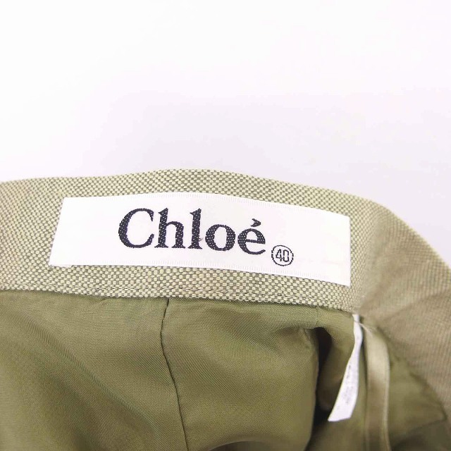 Chloe(クロエ)のクロエ CHLOE 国内正規品 スカート タイト 膝下丈 麻 リネン バックジッ エンタメ/ホビーのコスプレ(その他)の商品写真