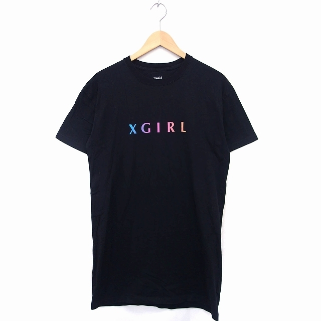 エックスガール x-girl ロゴ プリント Tシャツ ワンピース 丸首 半袖