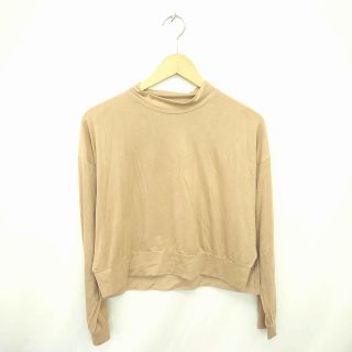 アザー(other)のHELK カットソー Tシャツ ハイネック 無地 シンプル 長袖 ベージュ 茶(カットソー(長袖/七分))