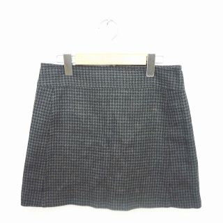 スピックアンドスパン(Spick & Span)のスピック&スパン Spick&Span スカート 台衿 千鳥格子 ミニ ウール(ミニスカート)