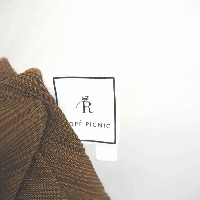 Rope' Picnic(ロペピクニック)のロペピクニック ROPE Picnic カットソー Tシャツ 丸首 無地 シンプ レディースのトップス(カットソー(長袖/七分))の商品写真