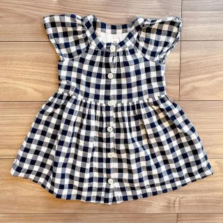 ベビーギャップ(babyGAP)のbaby gap ギンガムチェック　ワンピース　2y(ワンピース)