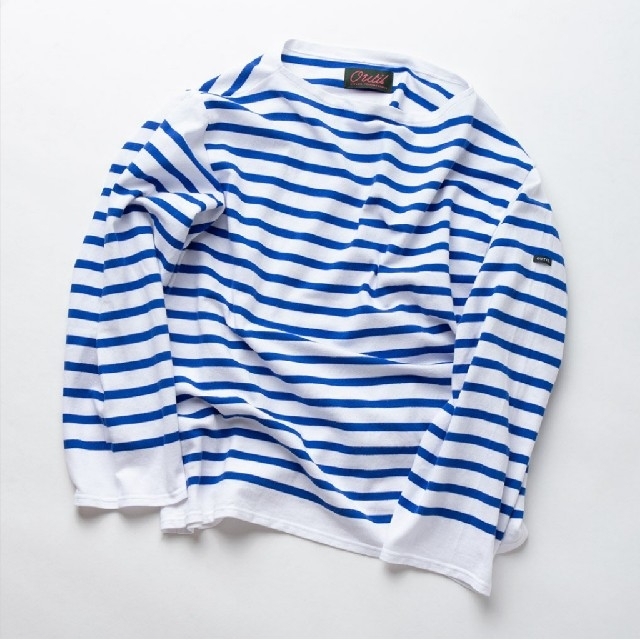 COMOLI(コモリ)のOUTIL ウティ TRICOT AAST パネルボーダー バスクシャツ メンズのトップス(Tシャツ/カットソー(七分/長袖))の商品写真