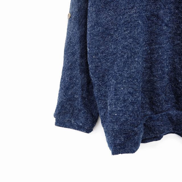 OZOC(オゾック)のオゾック OZOC ニット セーター 総柄 ボタン シンプル 丸首 長袖 38 レディースのトップス(ニット/セーター)の商品写真