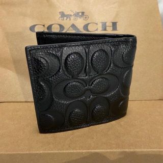 コーチ(COACH)のラッピング❤️コーチ 財布 本革シグネチャー ミニマリスト 二つ折り(折り財布)