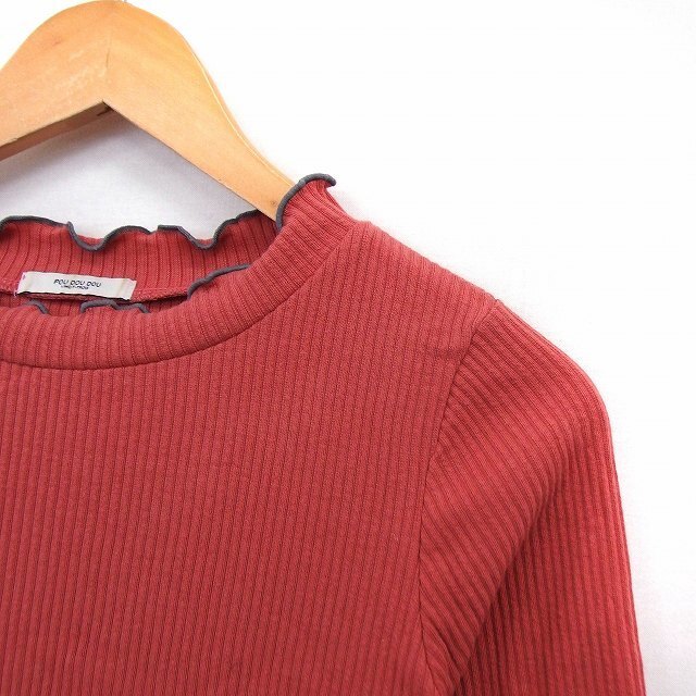 POU DOU DOU(プードゥドゥ)のプードゥドゥ POU DOU DOU ニット セーター リブ 七分袖 メロウフリ レディースのトップス(ニット/セーター)の商品写真