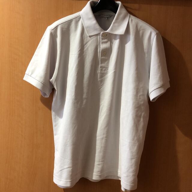 UNIQLO(ユニクロ)のmasa様専用　ユニクロ　ドライカノコポロシャツ メンズM白 メンズのトップス(ポロシャツ)の商品写真