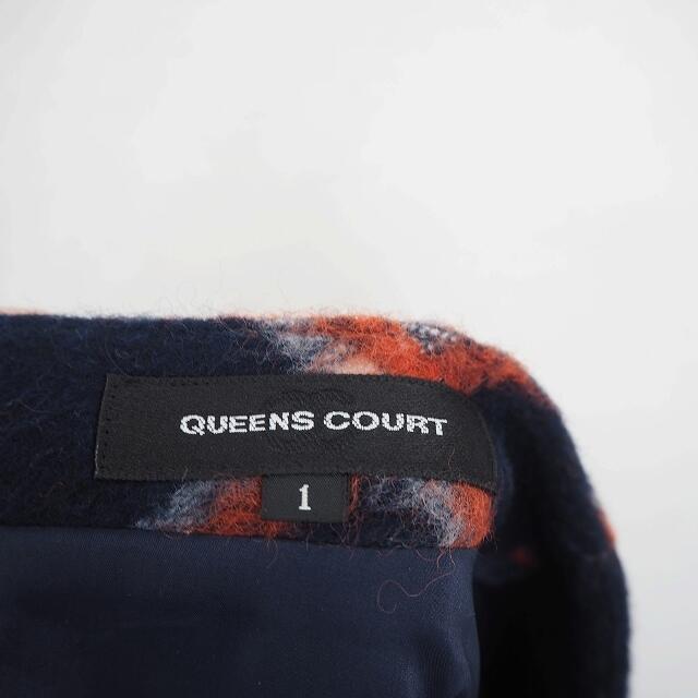 QUEENS COURT(クイーンズコート)のクイーンズコート QUEENS COURT スカート フレア ひざ丈 チェック レディースのスカート(ひざ丈スカート)の商品写真