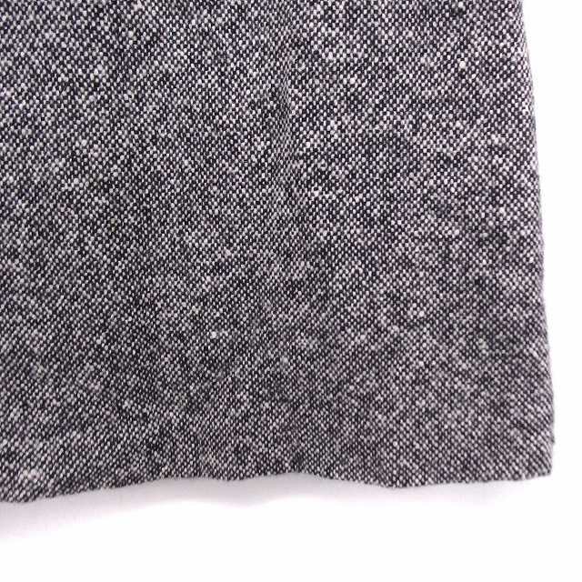ef-de(エフデ)のエフデ ef-de スカート 台形 ミニ アンゴラ混 ウール 9 ブラック 黒 レディースのスカート(ミニスカート)の商品写真