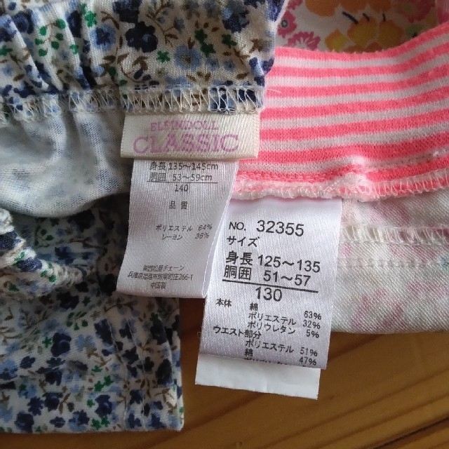 西松屋(ニシマツヤ)の短パンキュ　ロットスカート　2枚セット キッズ/ベビー/マタニティのキッズ服女の子用(90cm~)(パンツ/スパッツ)の商品写真