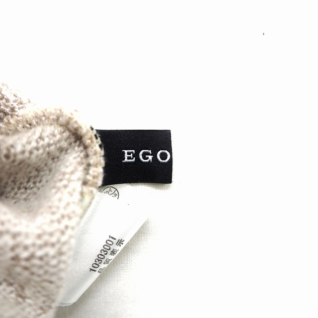 EGOIST(エゴイスト)のエゴイスト EGOIST ニット セーター 総柄 リブ シンプル 丸首 長袖 ウ レディースのトップス(ニット/セーター)の商品写真