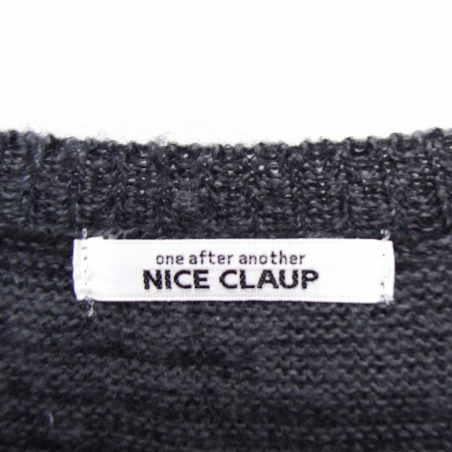 NICE CLAUP(ナイスクラップ)のナイスクラップ NICE CLAUP ニット セーター チュニック ポケット 丸 レディースのトップス(ニット/セーター)の商品写真