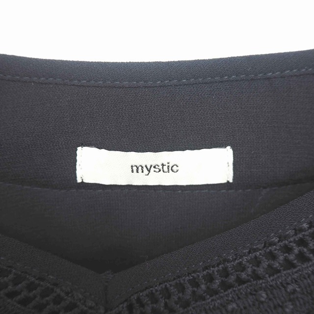 mystic(ミスティック)のミスティック mystic カットソー Tシャツ Vネック レース フリンジ ビ レディースのトップス(カットソー(長袖/七分))の商品写真