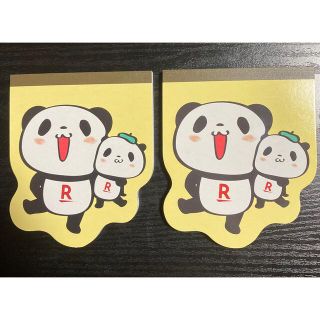 ラクテン(Rakuten)の楽天パンダ　メモ帳　2冊セット(ノート/メモ帳/ふせん)