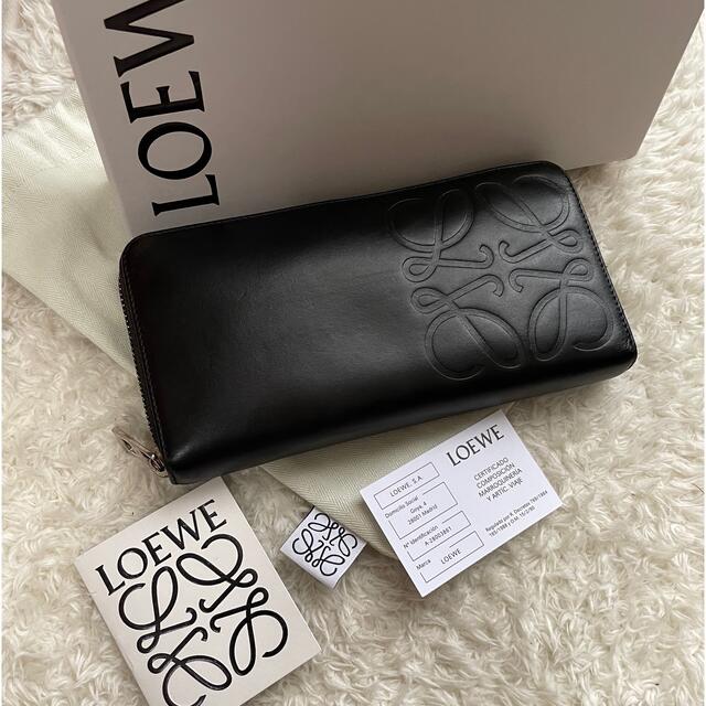 超美品 正規品》ロエベ ラウンドファスナー 長財布-