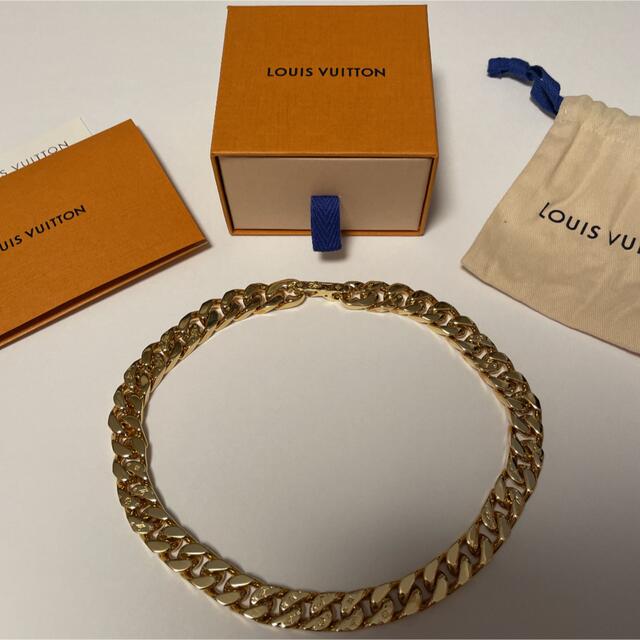 LOUIS VUITTON(ルイヴィトン)のルイ ヴィトン コリエ・チェーンリンクス ゴールド MM00304 メンズのアクセサリー(ネックレス)の商品写真