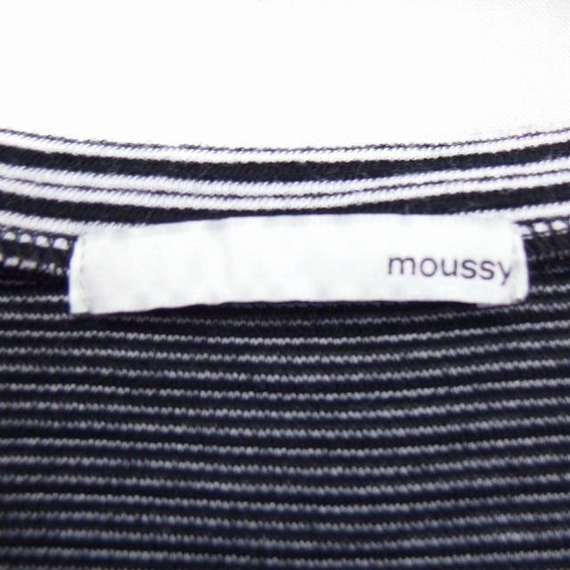 moussy(マウジー)のマウジー moussy カットソー Tシャツ ボーダー 丸首 半袖 コットン 綿 エンタメ/ホビーのコスプレ(その他)の商品写真