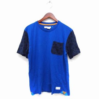 アディダス(adidas)のアディダス adidas Tシャツ カットソー 無地 柄 切替 丸首 半袖 M(その他)